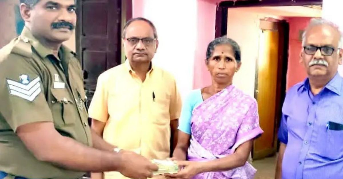 Woman handed over money
