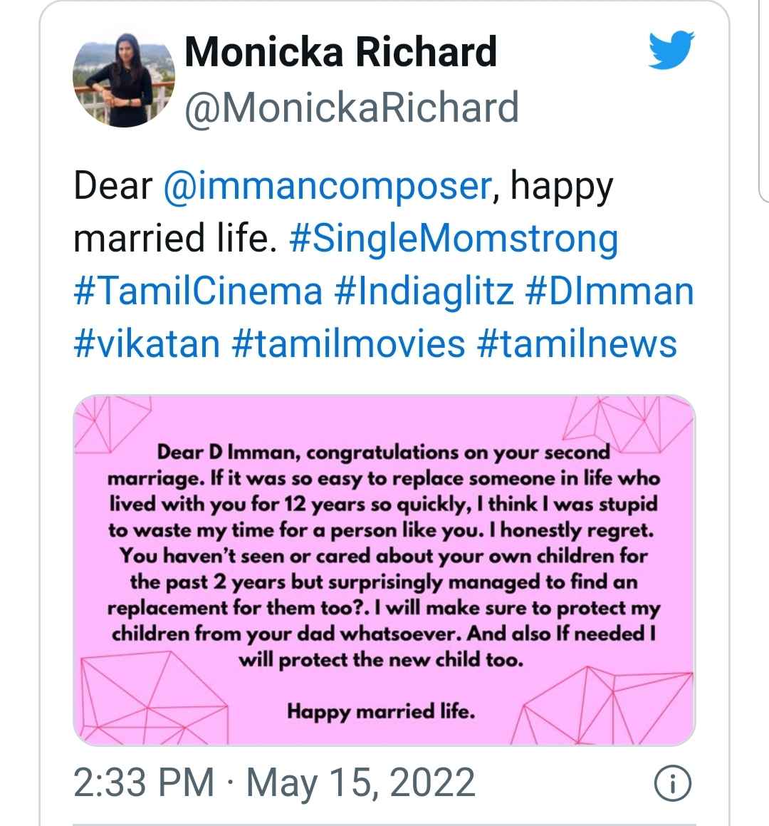 Monika Richard tweet