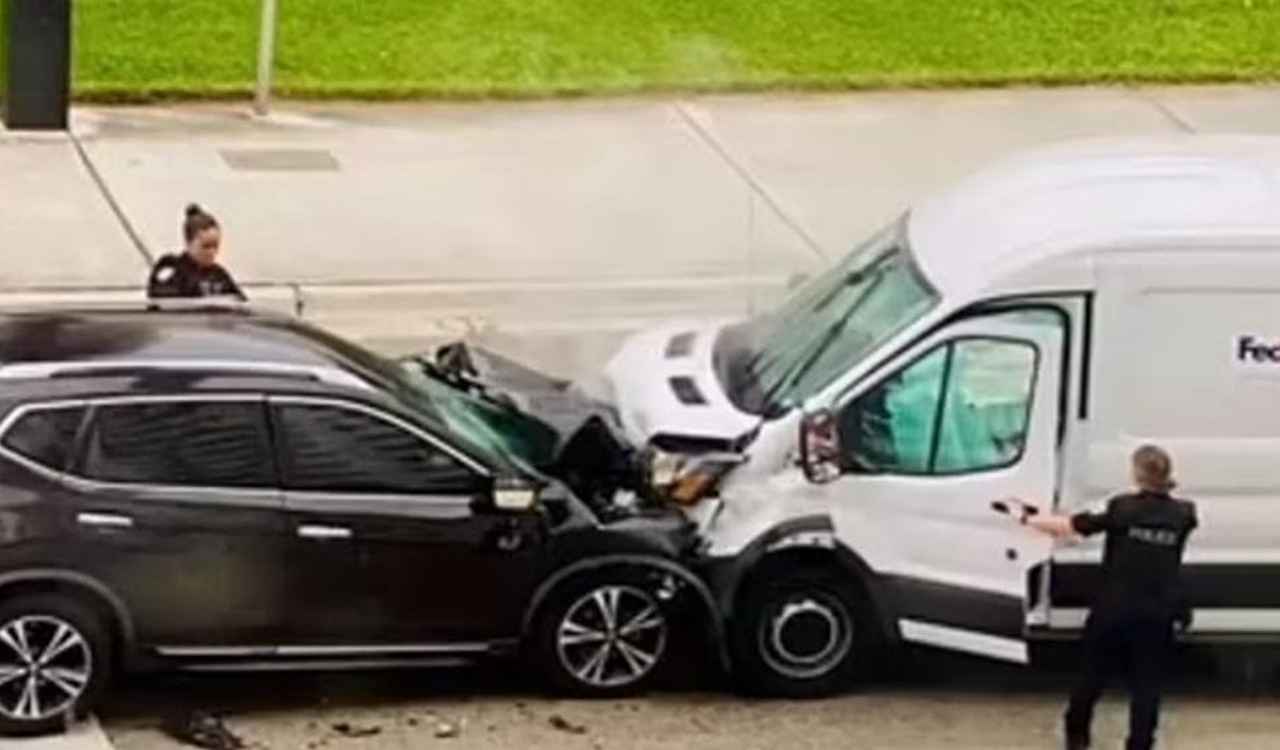 American couple crashes into truck
