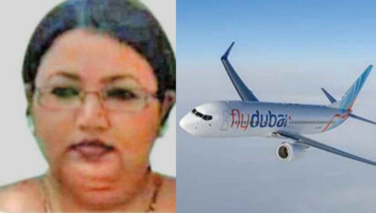 Woman dies in flight